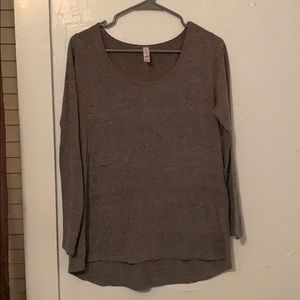 Lynnae long sleeve heather gray